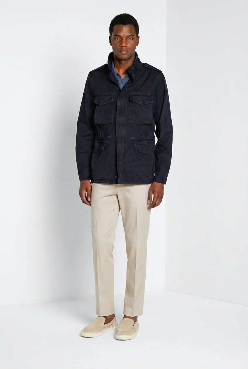 Field Jacket M74 uomo in canvas oxford ① - Image 6