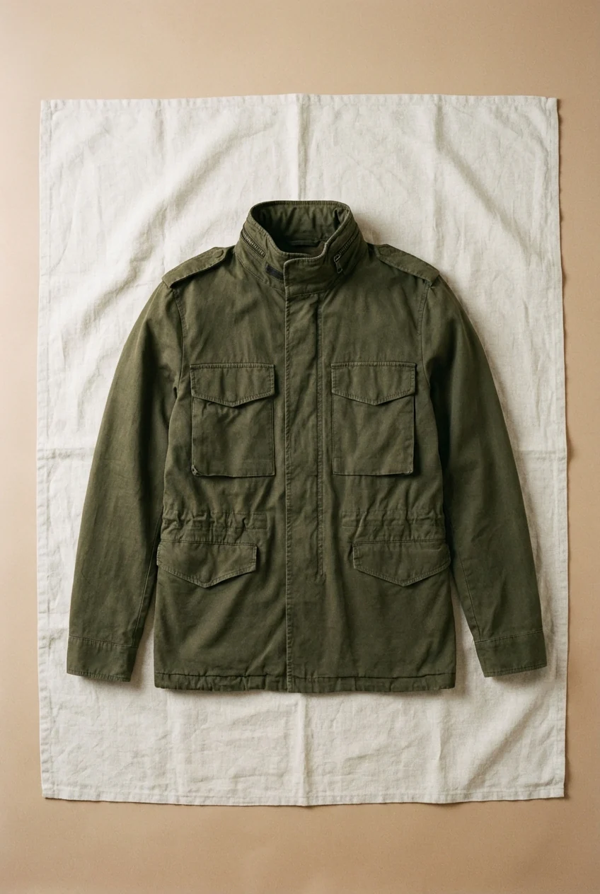 Field Jacket M74 uomo in canvas oxford ① - Image 2