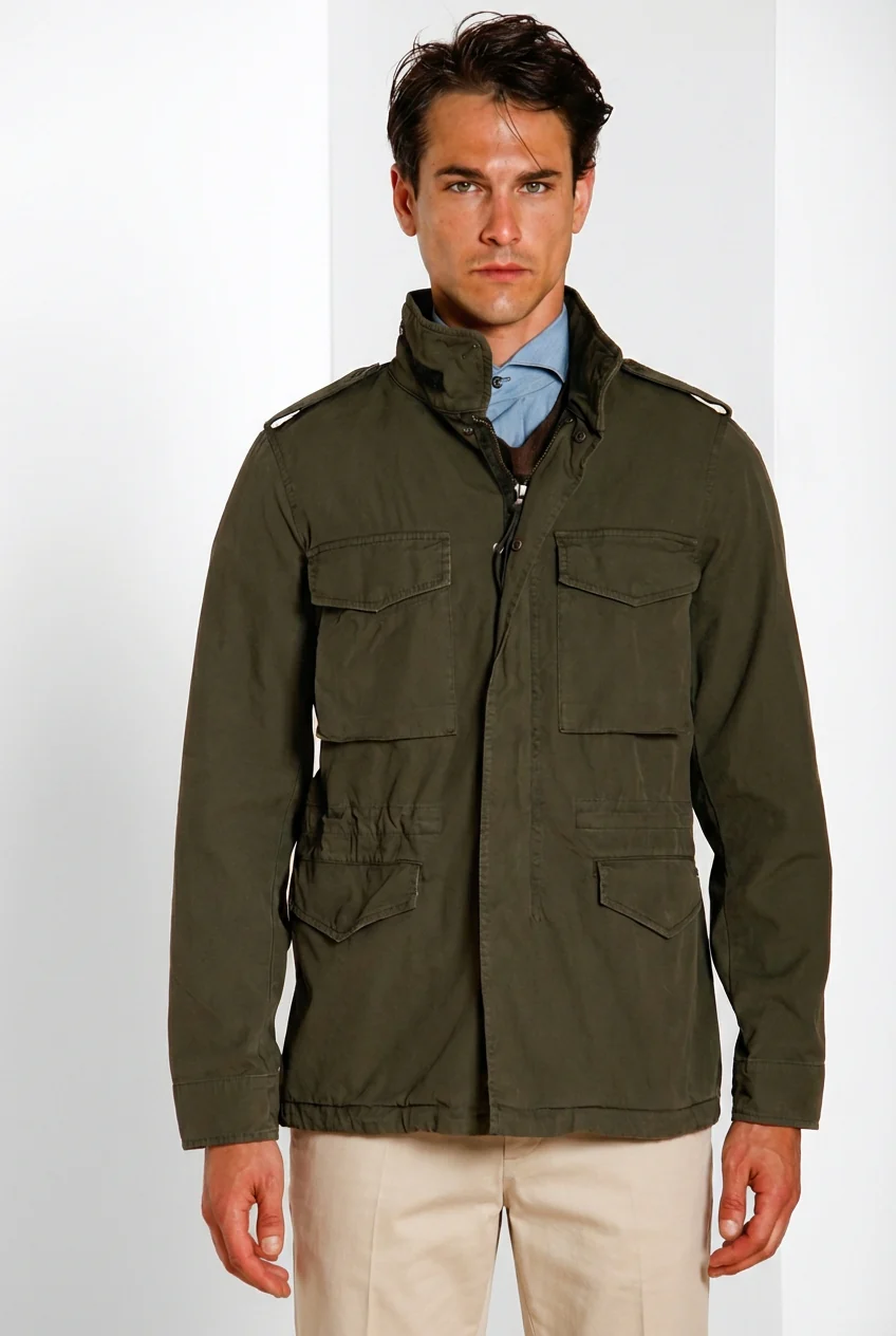 Field Jacket M74 uomo in canvas oxford ① - Image 3