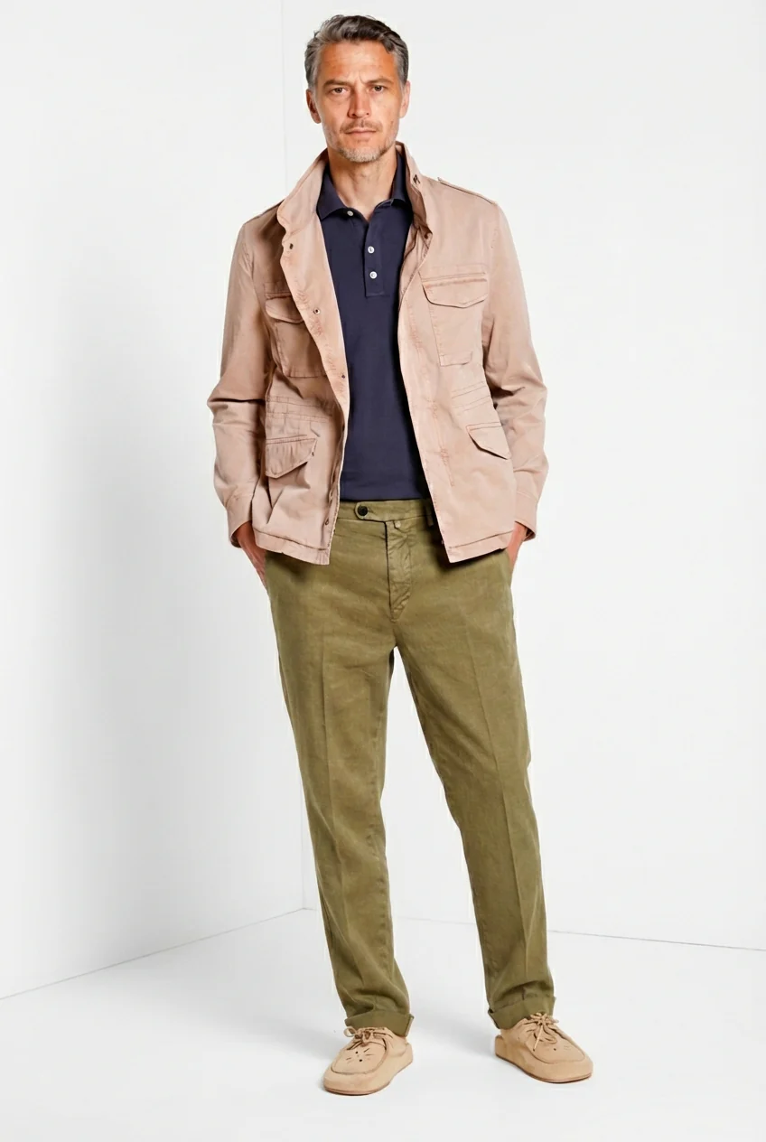 Jacket M74 delamere uomo in twill stretch - Image 6