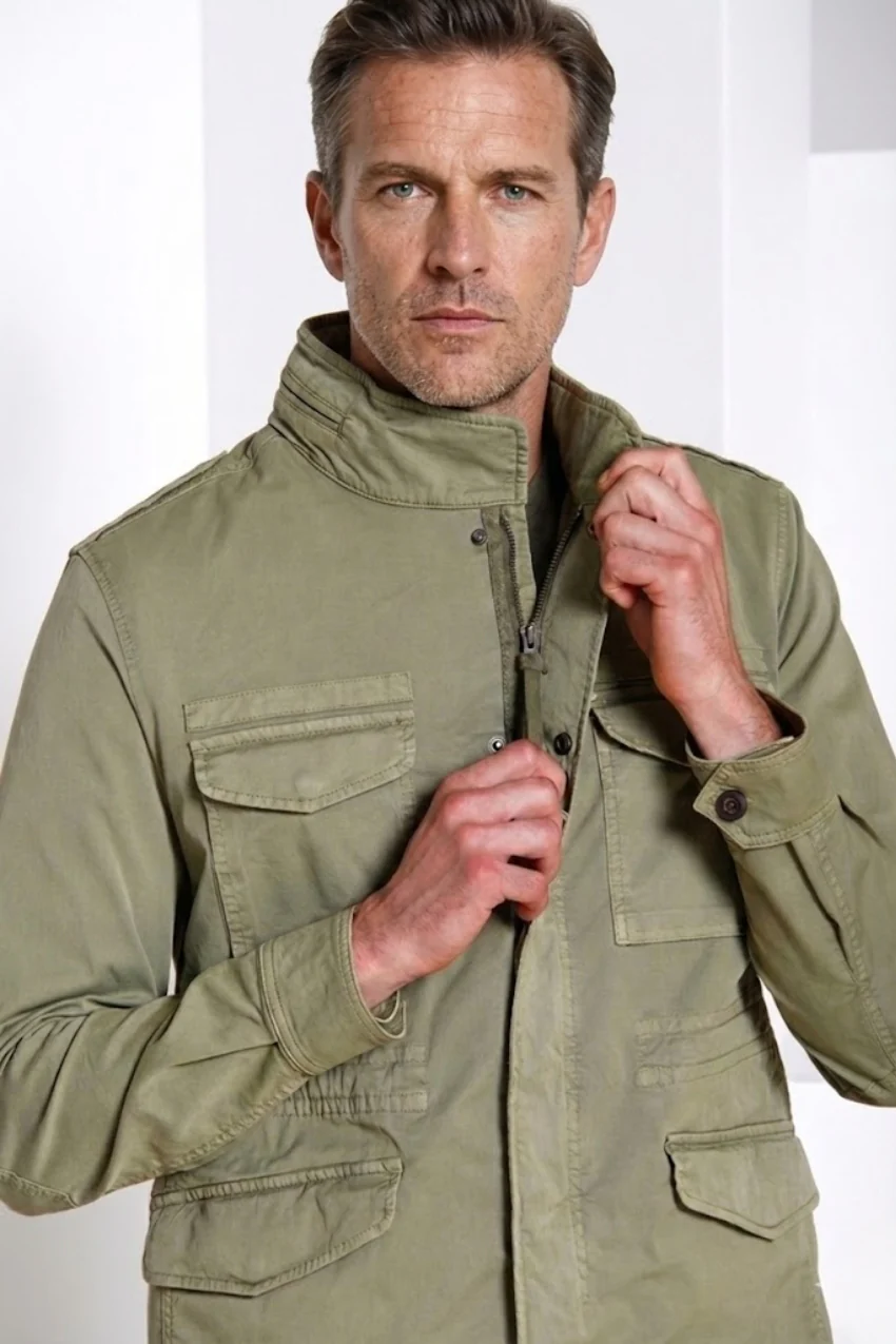 Jacket M74 delamere uomo in twill stretch - Image 3