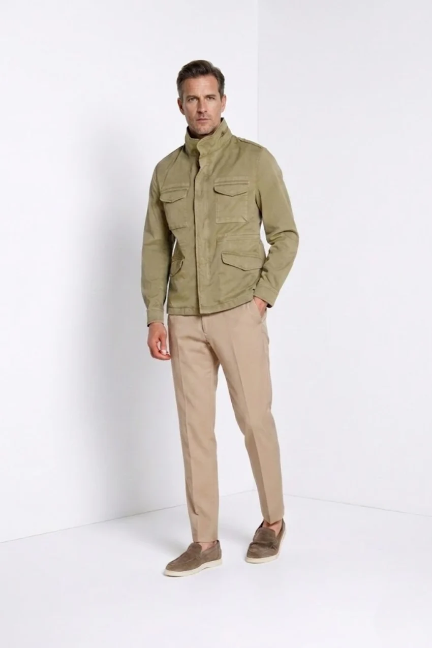 Jacket M74 delamere uomo in twill stretch - Image 4