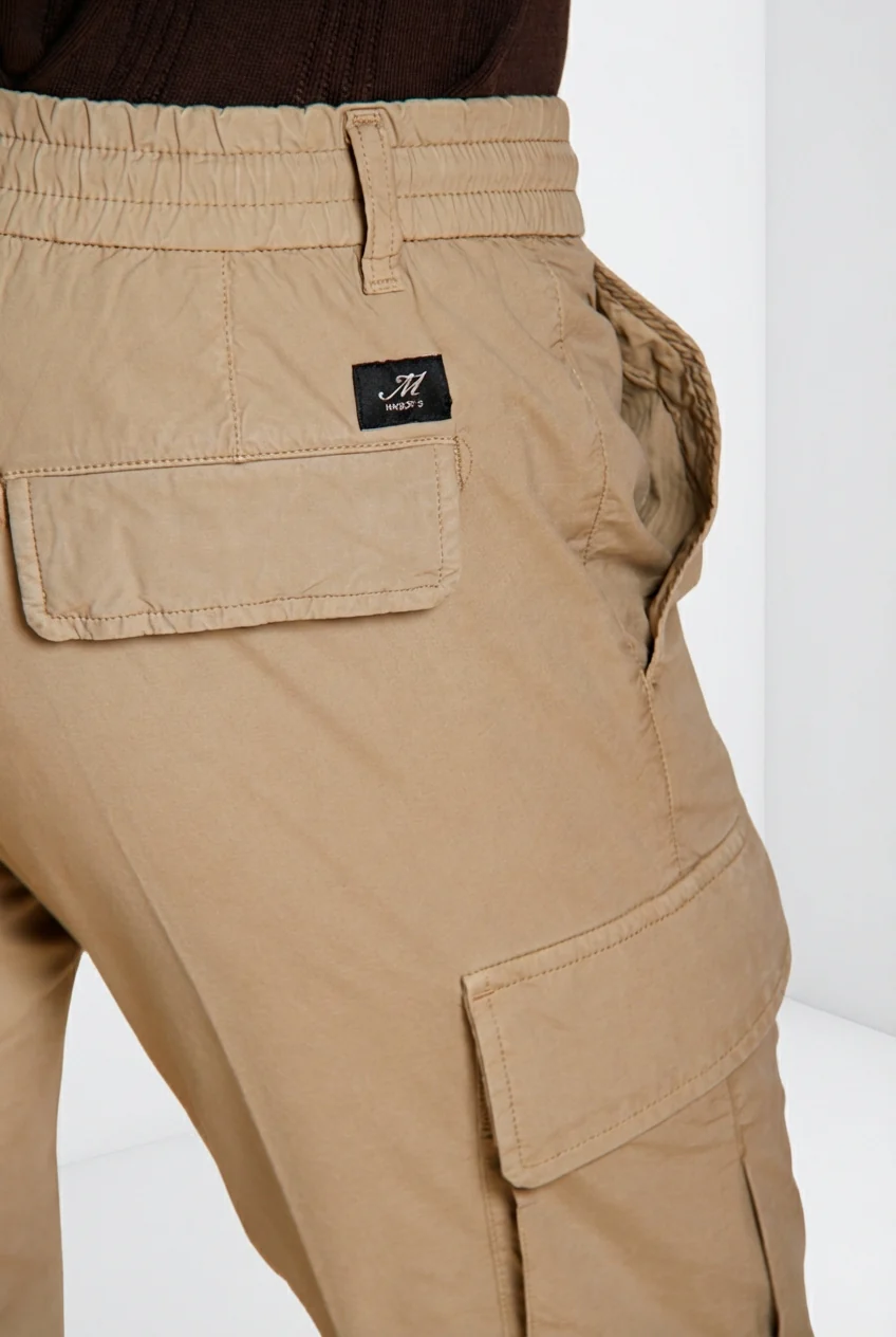 Chile Jogger pantalone cargo uomo in tela paracadute lyocell e cotone extra slim fit - Image 2