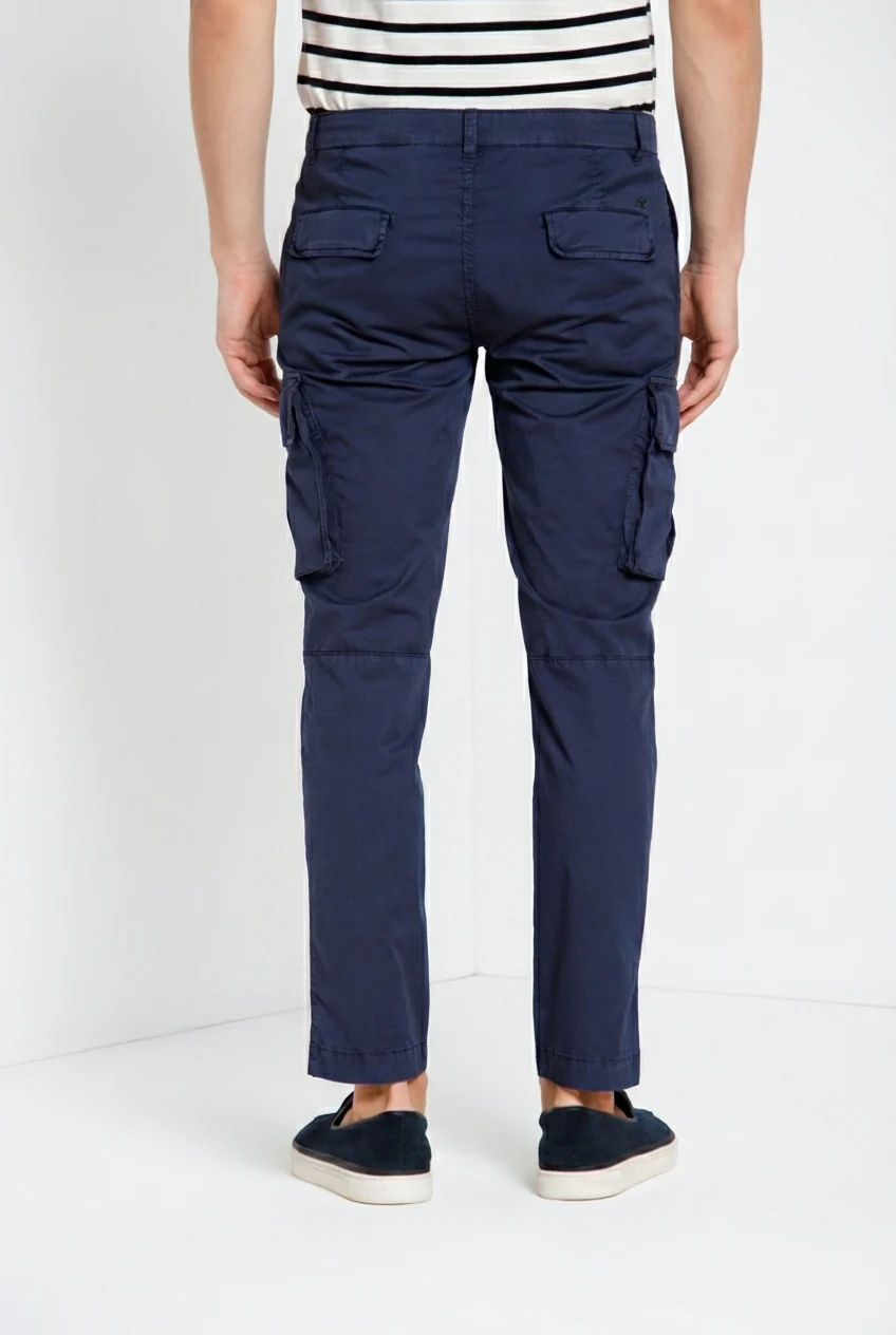 Chile pantalone cargo uomo in gabardina stretch regular fit - Image 5