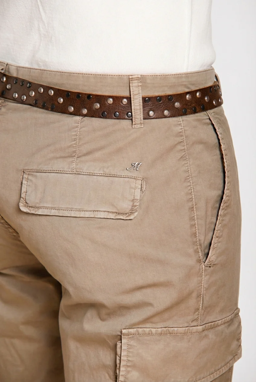 Chile pantalone cargo uomo in gabardina stretch regular fit - Image 2