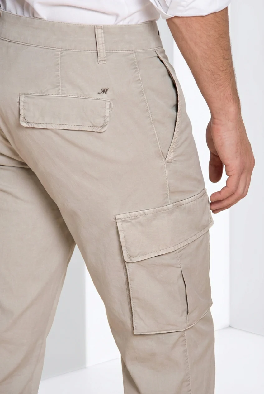 Chile pantalone cargo uomo in gabardina stretch regular fit - Image 2
