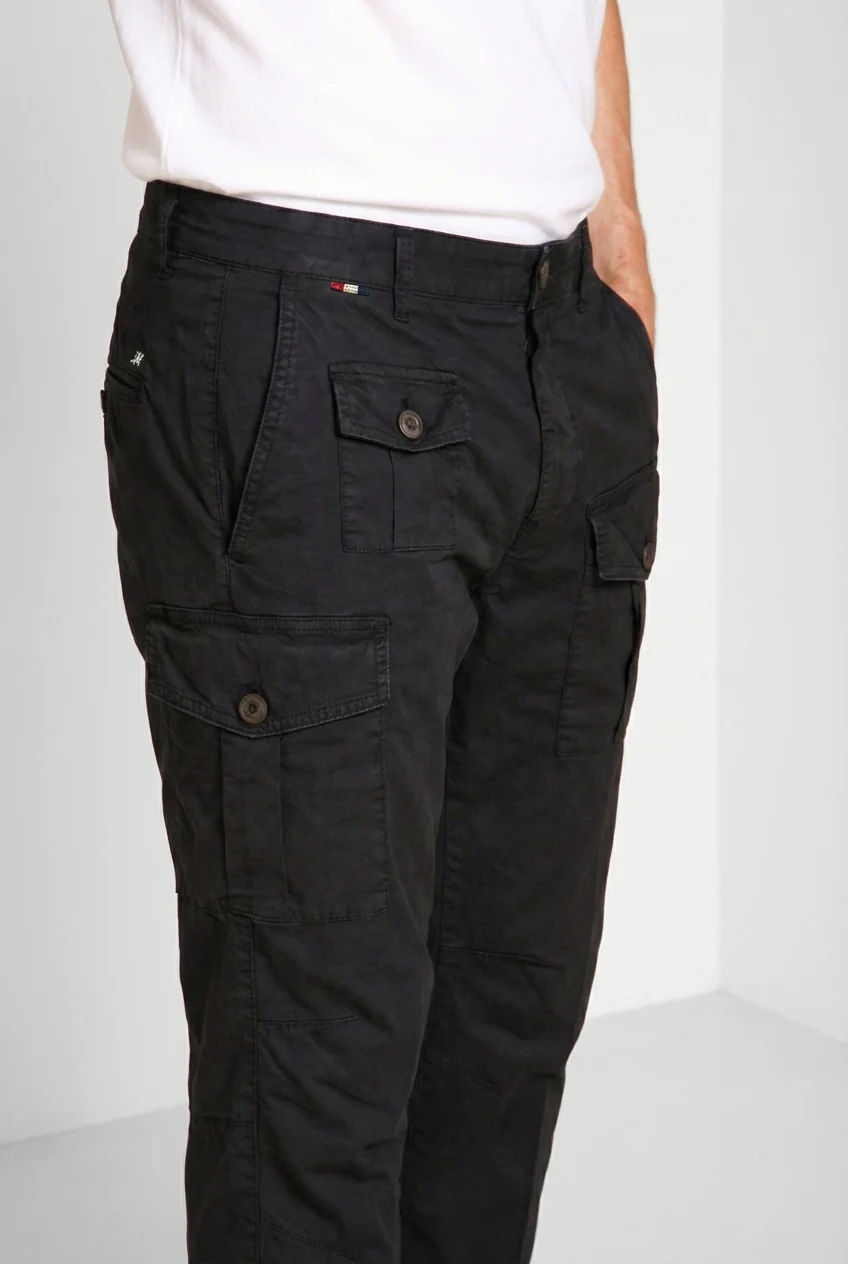 George Coolpocket pantalone cargo uomo in twill leggero stretch Logo Edition carrot fit ① - Image 2