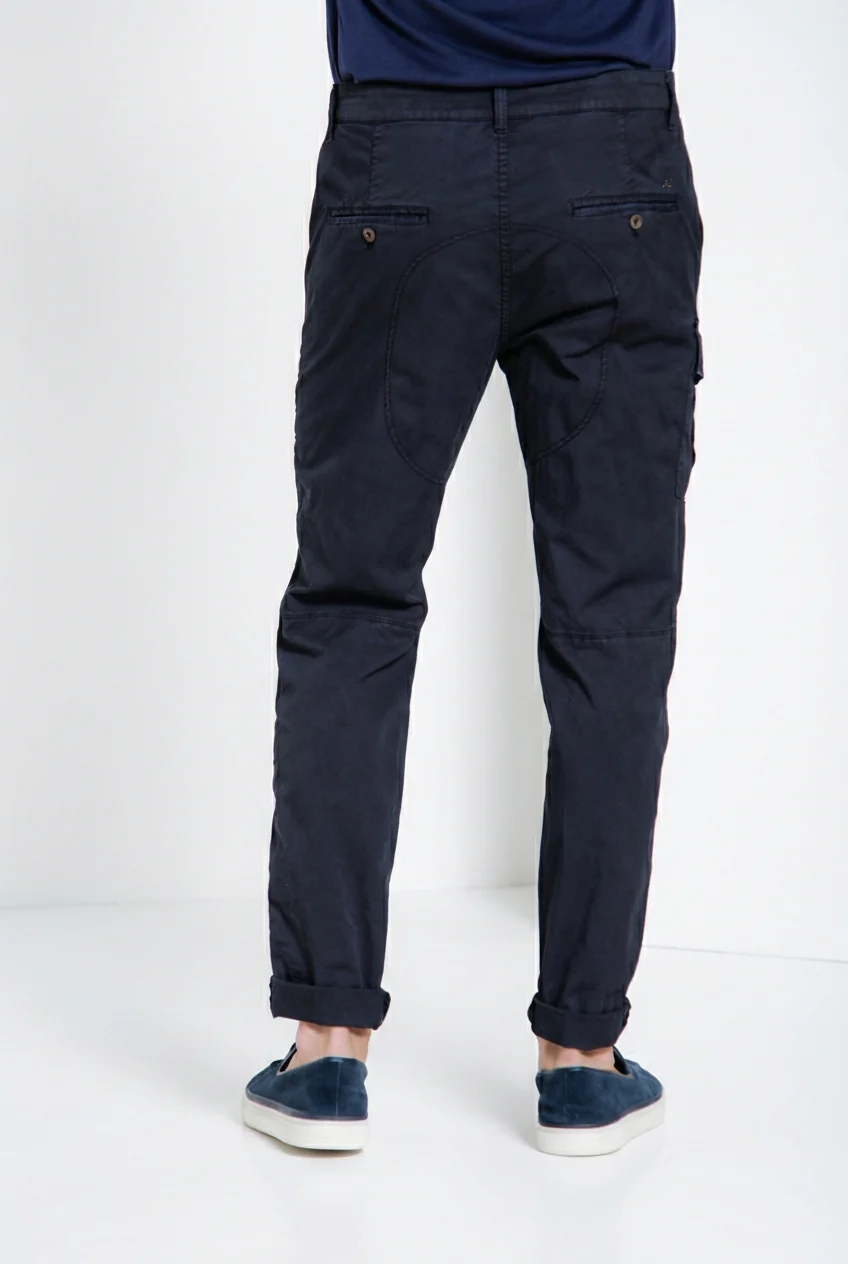 George Coolpocket pantalone cargo uomo in twill leggero stretch Logo Edition carrot fit ① - Image 5