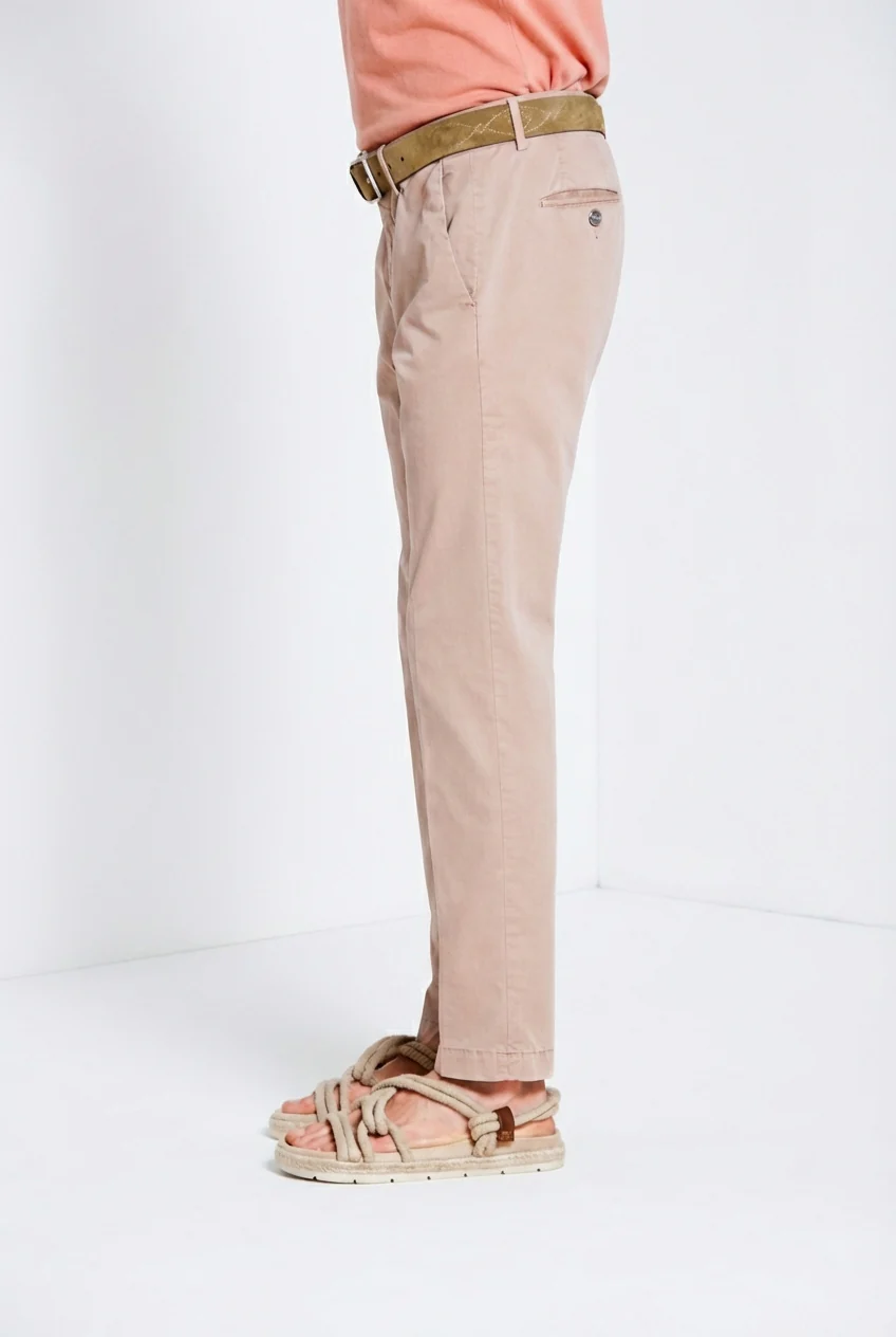 Torino delamere pantalone chino uomo in gabardina stretch slim fit - Image 3