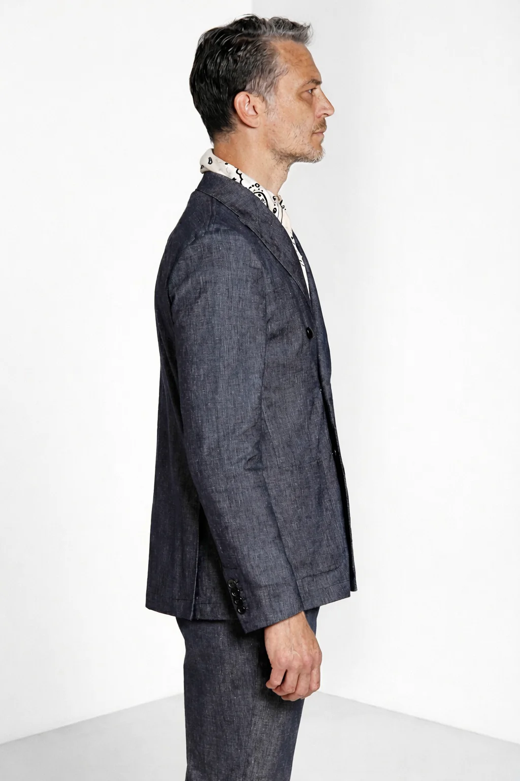 Summer Jacket blazer uomo doppiopetto in denim - Image 3