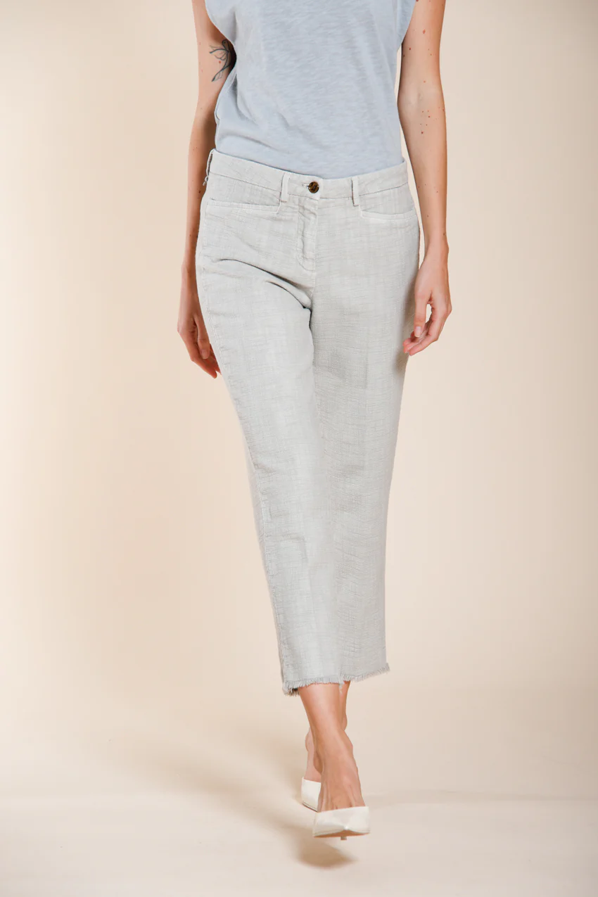 New York Carrot pantalone chino donna in stuoia carrot fit - Image 4