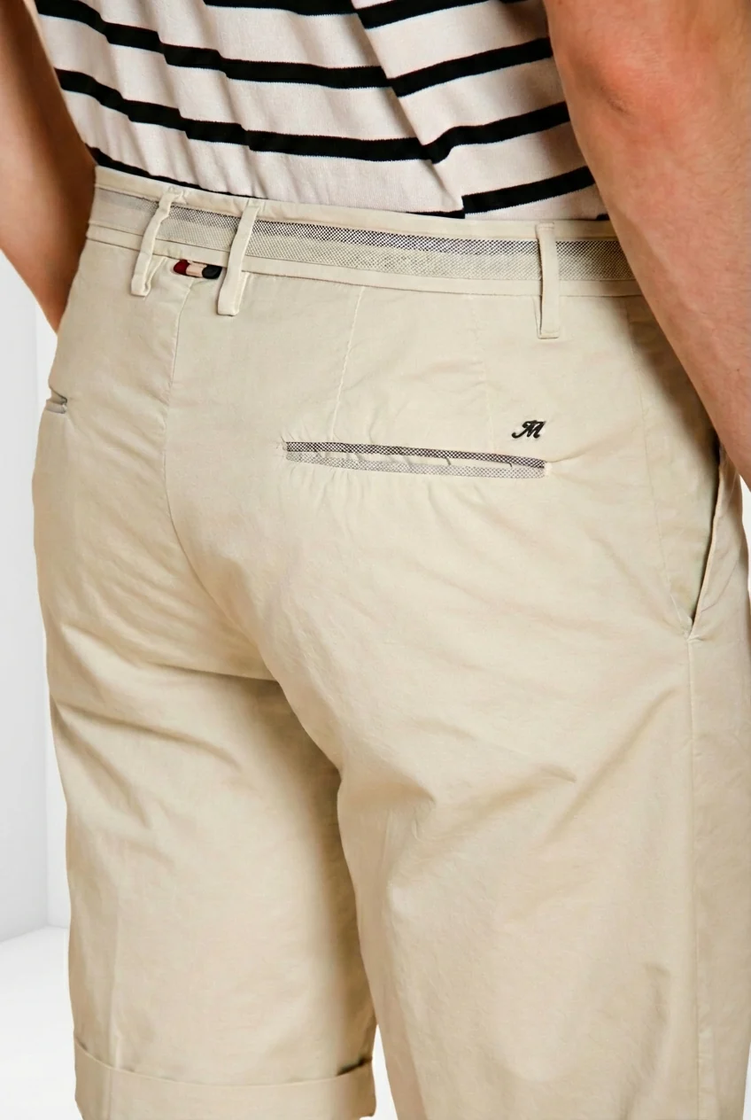 Torino City bermuda chino uomo in gabardina stretch regular fit - Image 2