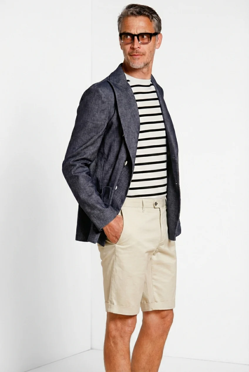 Torino City bermuda chino uomo in gabardina stretch regular fit - Image 3