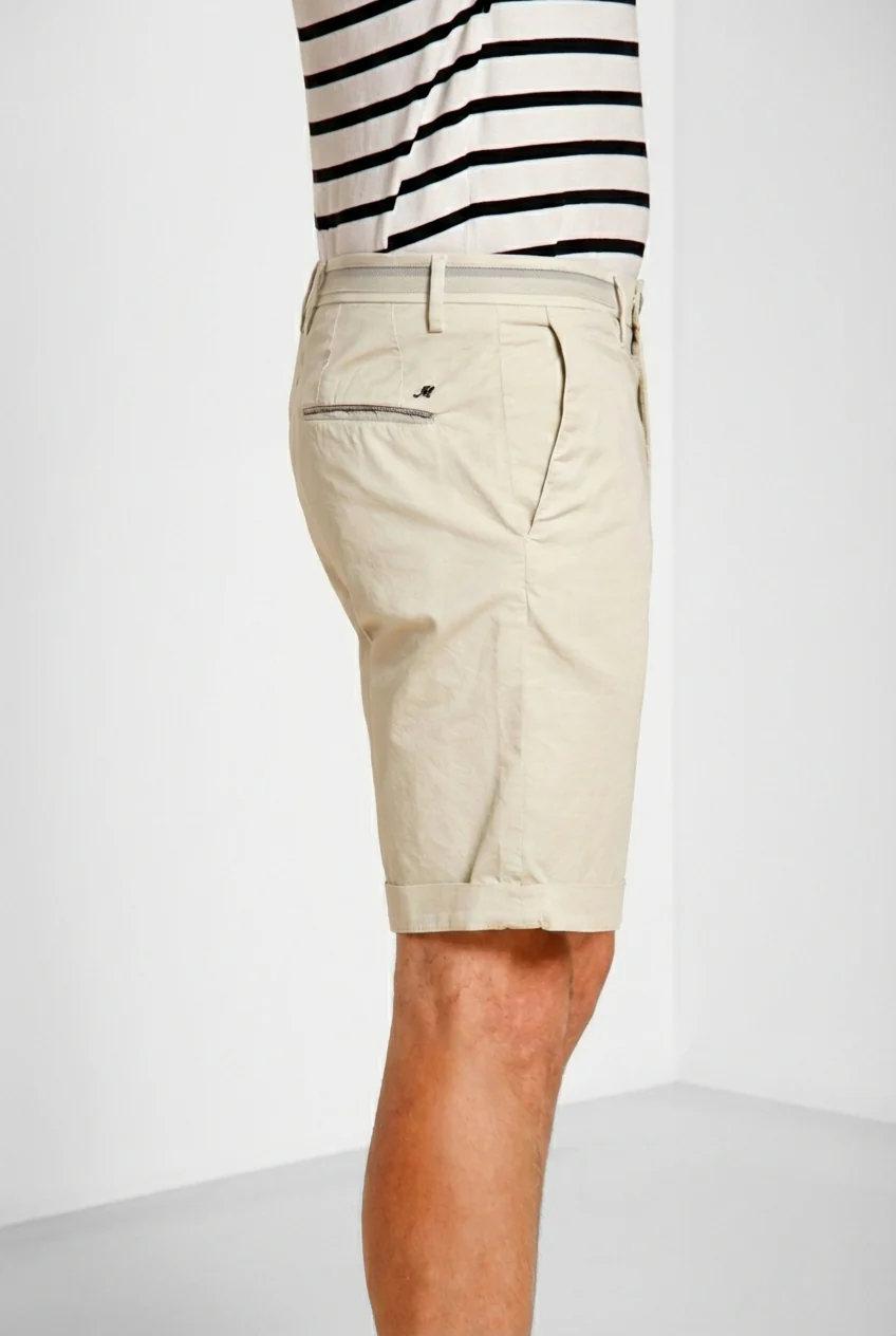 Torino City bermuda chino uomo in gabardina stretch regular fit - Image 4