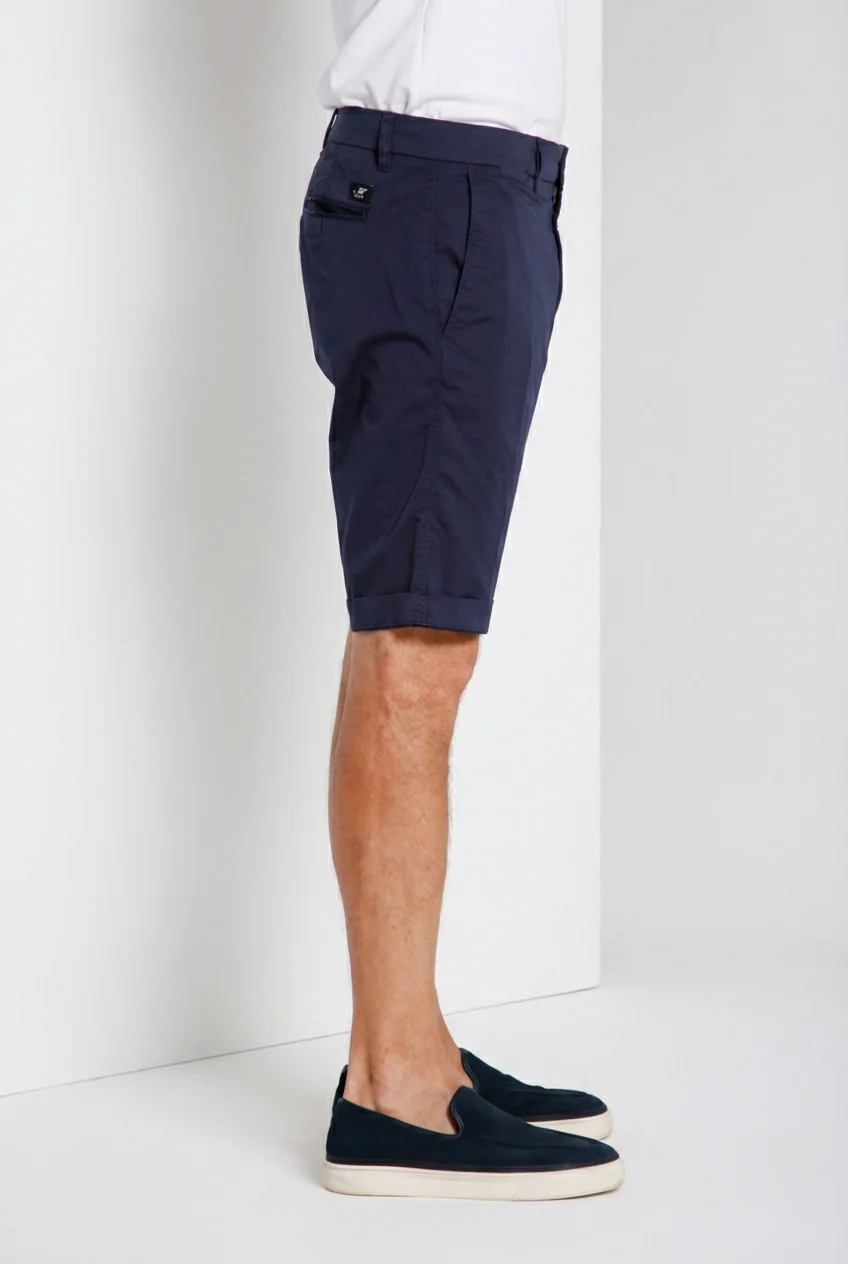 London bermuda chino uomo in gabardina stretch regular fit ① - Image 3
