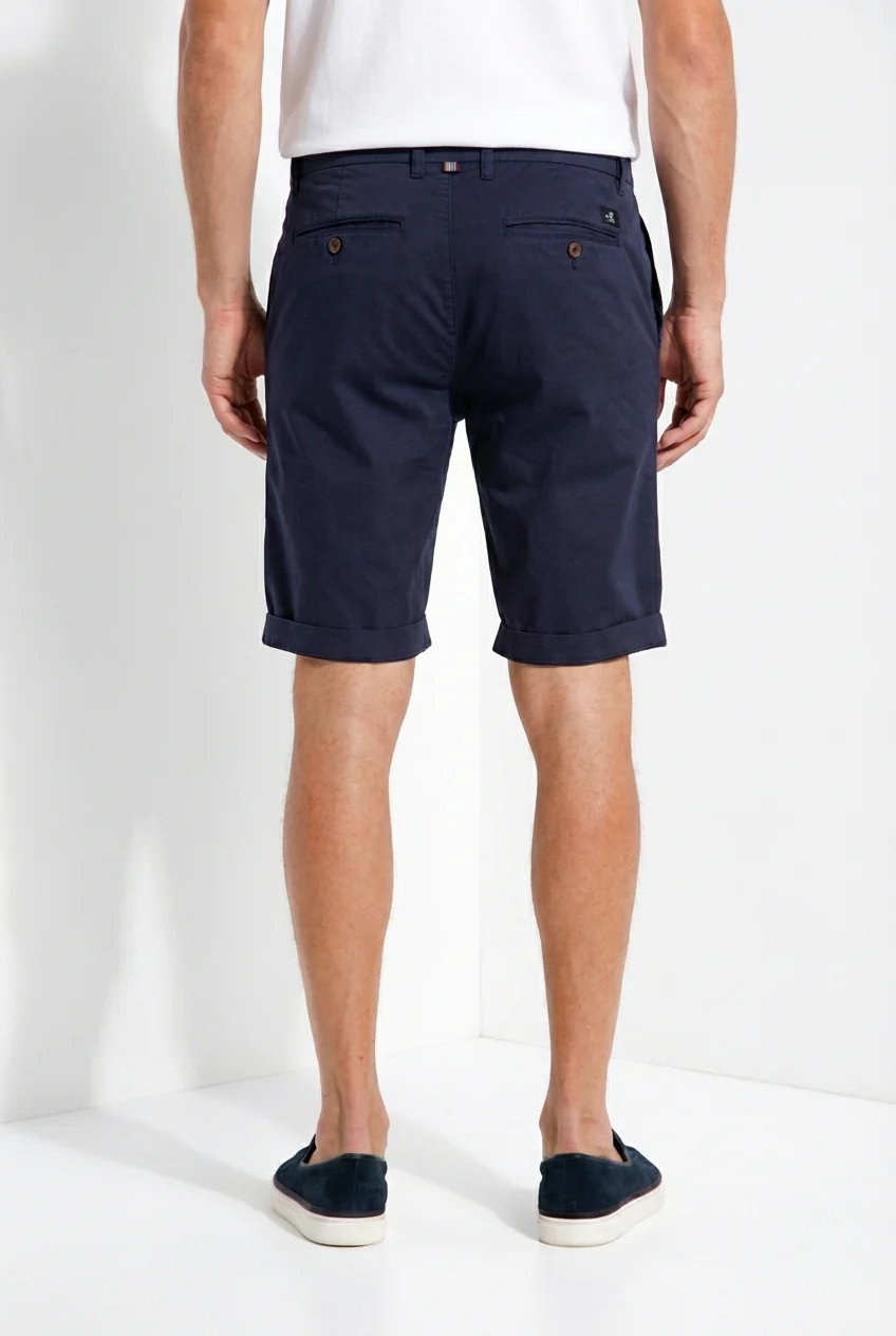 London bermuda chino uomo in gabardina stretch regular fit ① - Image 4