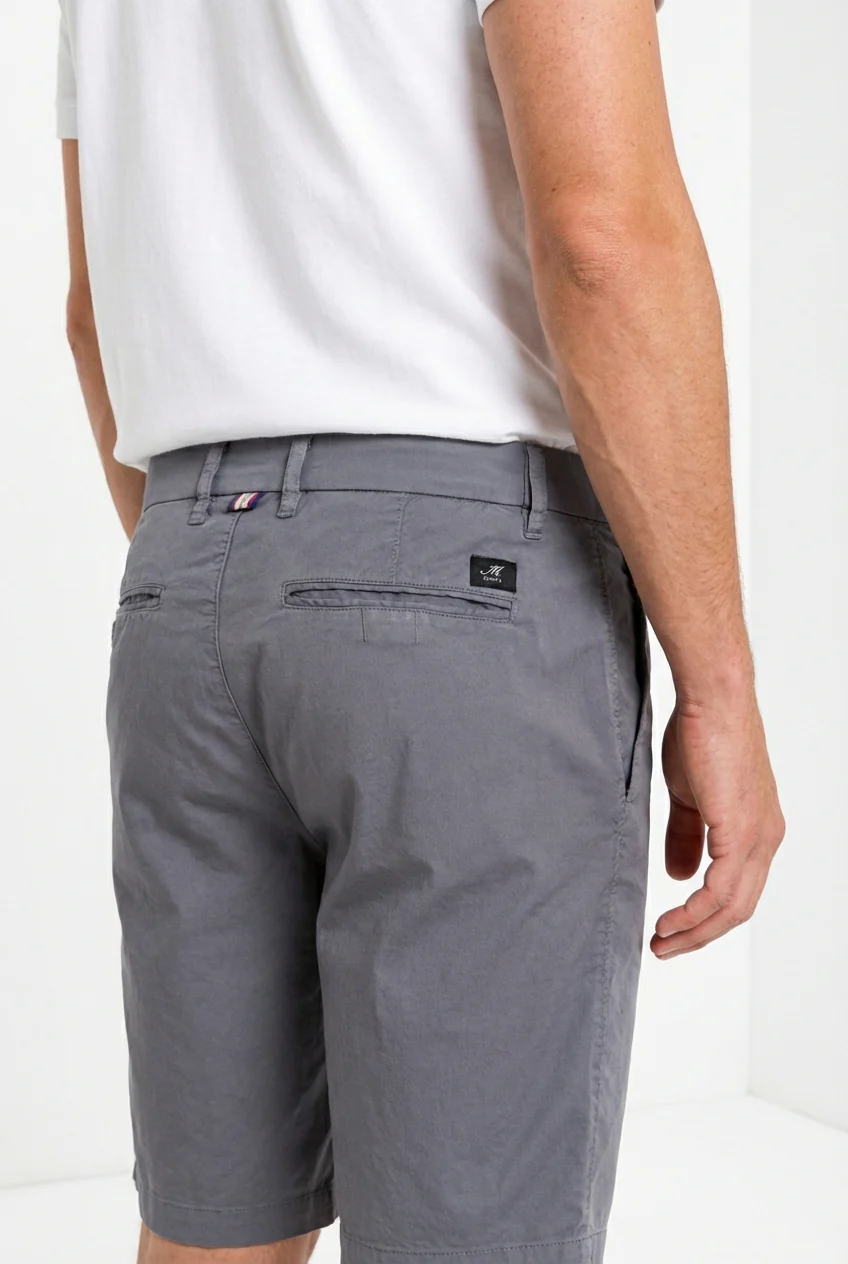 London bermuda chino uomo in gabardina stretch regular fit ① - Image 2