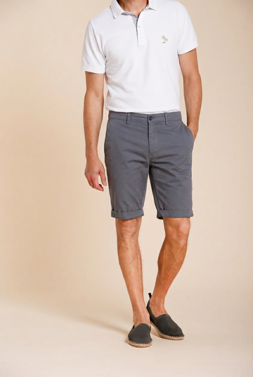 London bermuda chino uomo in gabardina stretch regular fit ① - Image 3