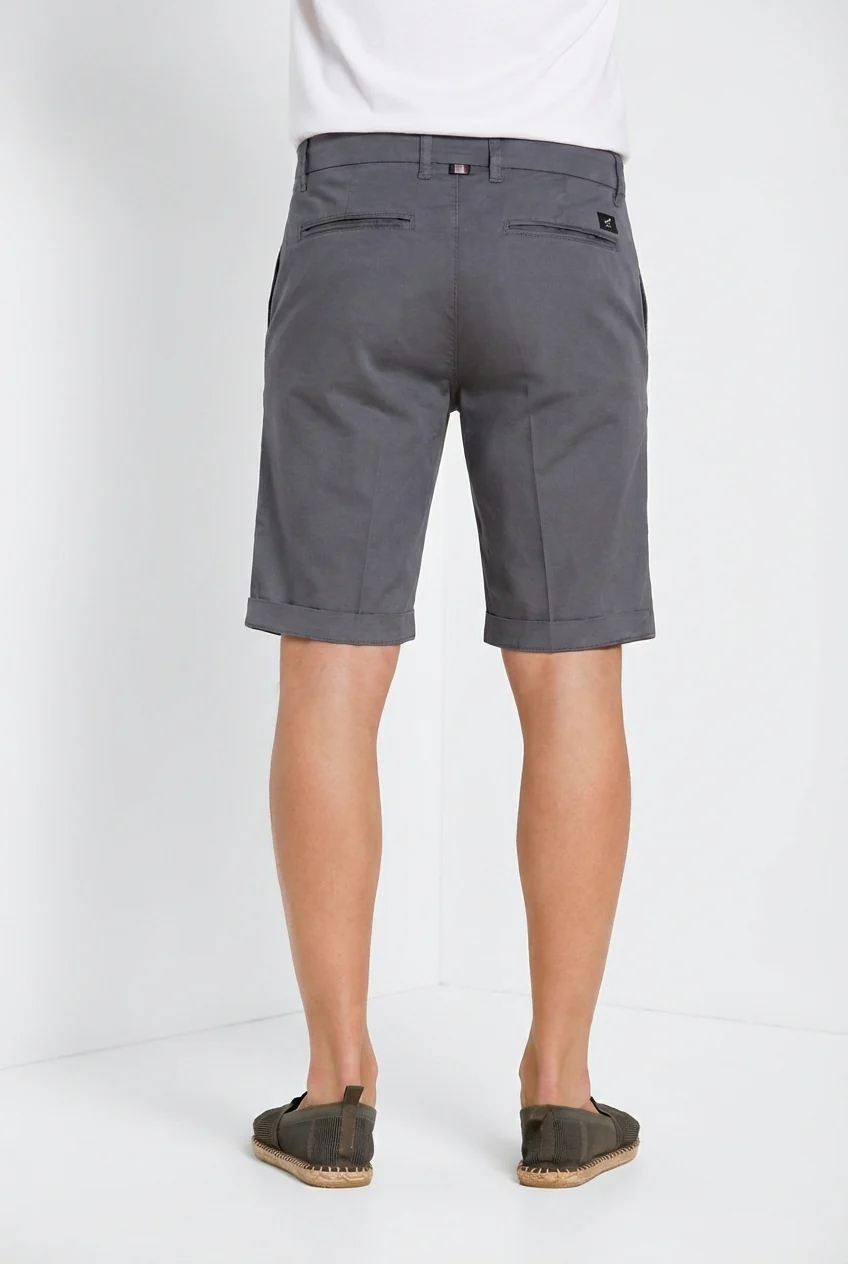 London bermuda chino uomo in gabardina stretch regular fit ① - Image 5