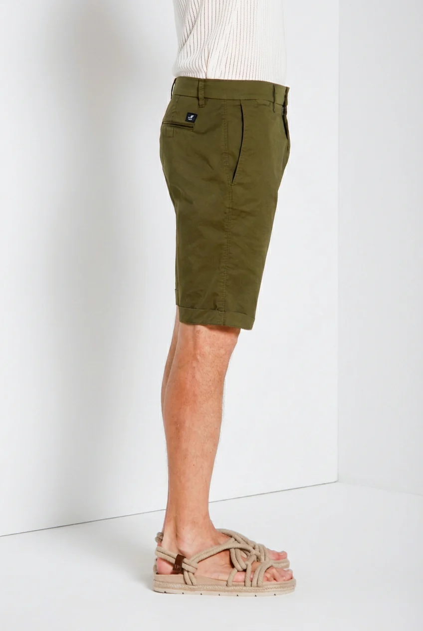 London bermuda chino uomo in gabardina stretch regular fit ① - Image 3