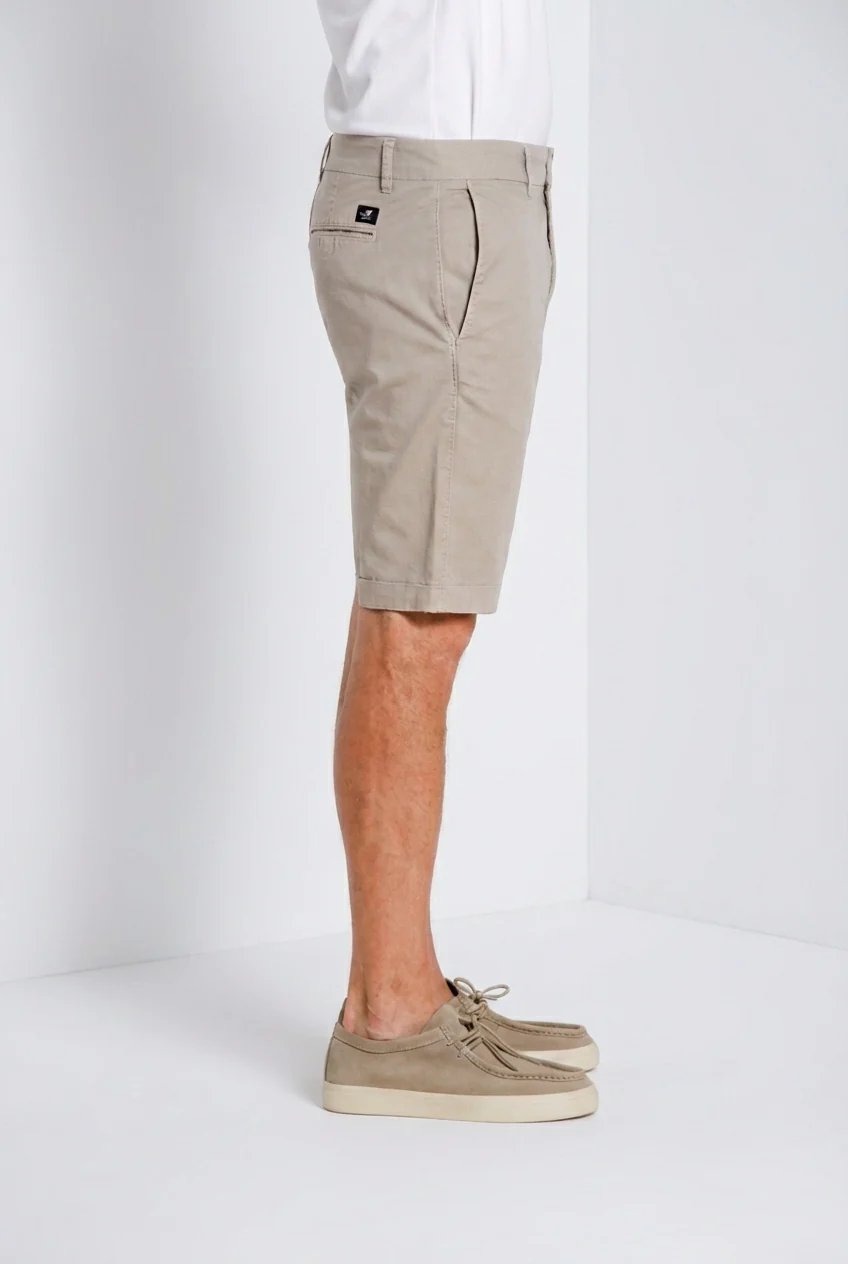 London bermuda chino uomo in gabardina stretch regular fit ① - Image 3