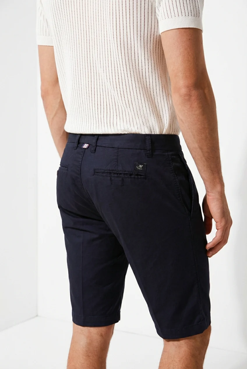 London bermuda chino uomo in gabardina stretch regular fit ① - Image 2