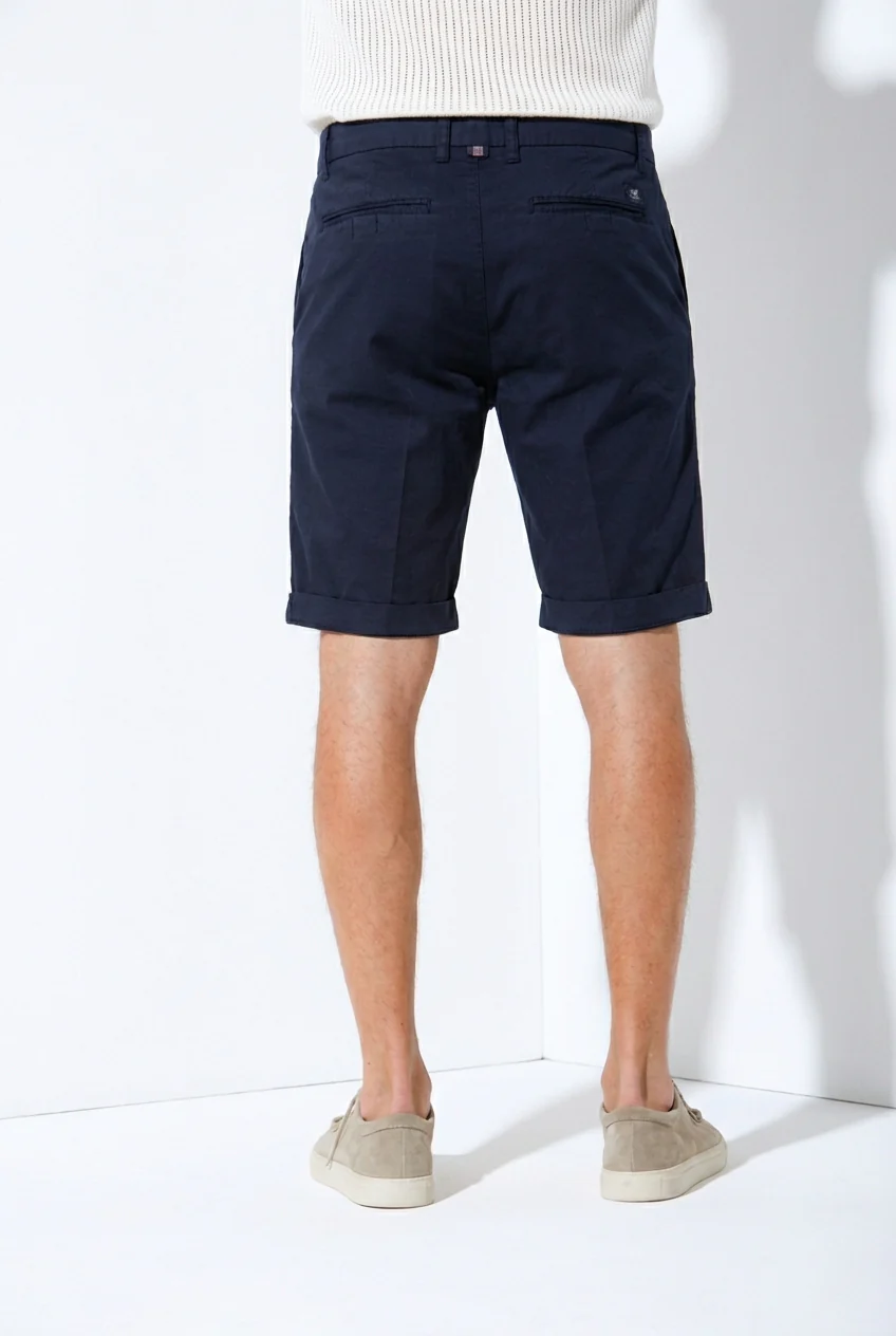 London bermuda chino uomo in gabardina stretch regular fit ① - Image 4