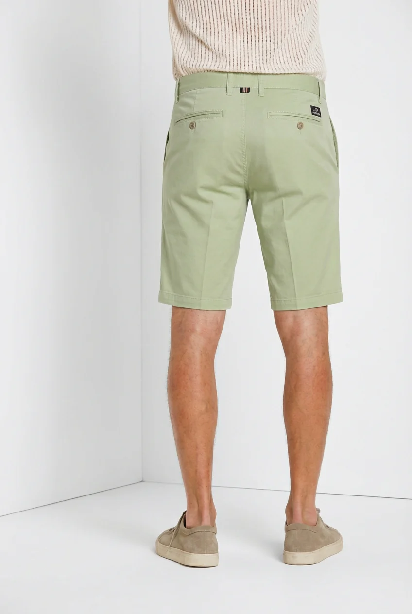 London bermuda chino uomo in gabardina stretch regular fit ① - Image 5