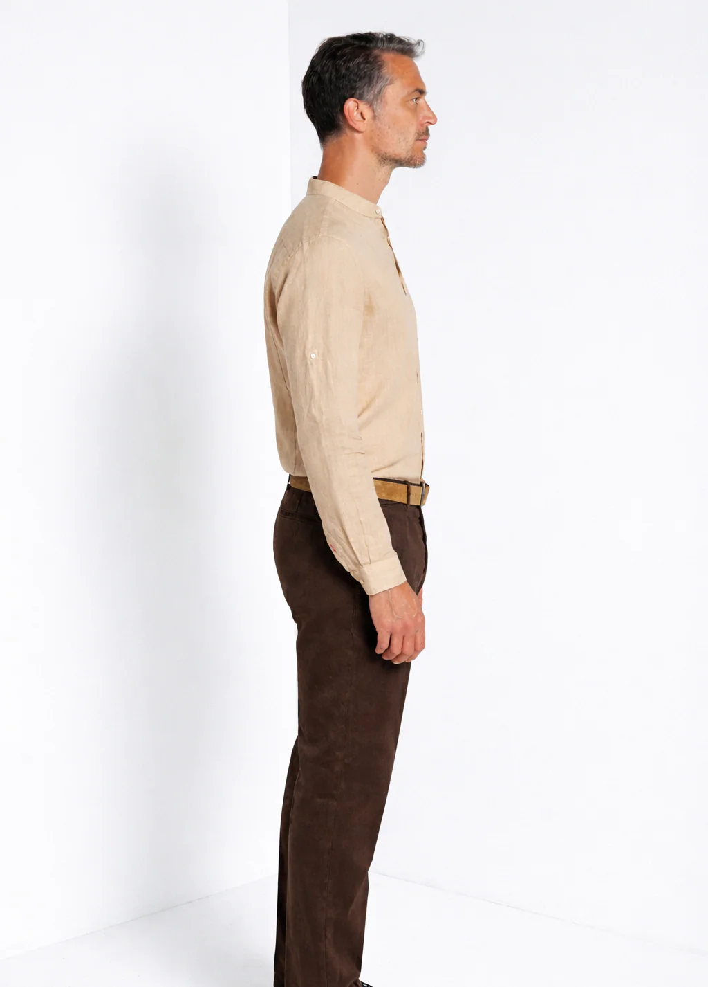 Porto camicia uomo in tela lino ① - Image 3