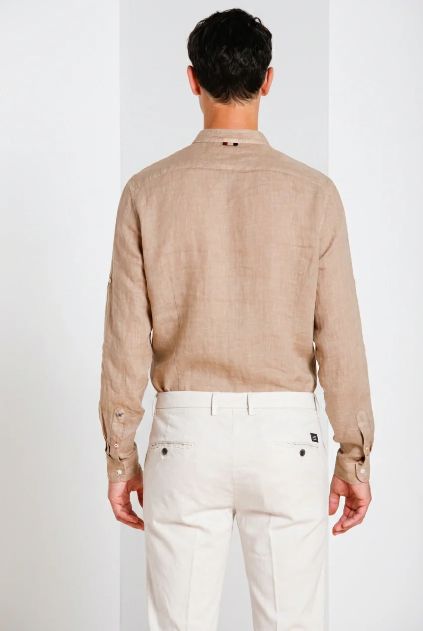 Porto camicia uomo in tela lino ① - Image 3