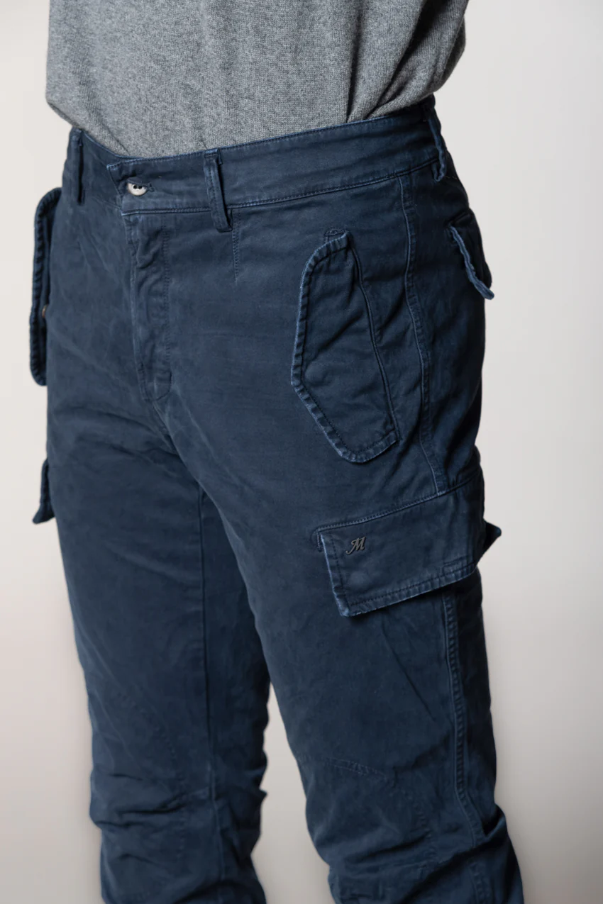 Bolivia pantalone cargo uomo in gabardina regular fit - Image 2