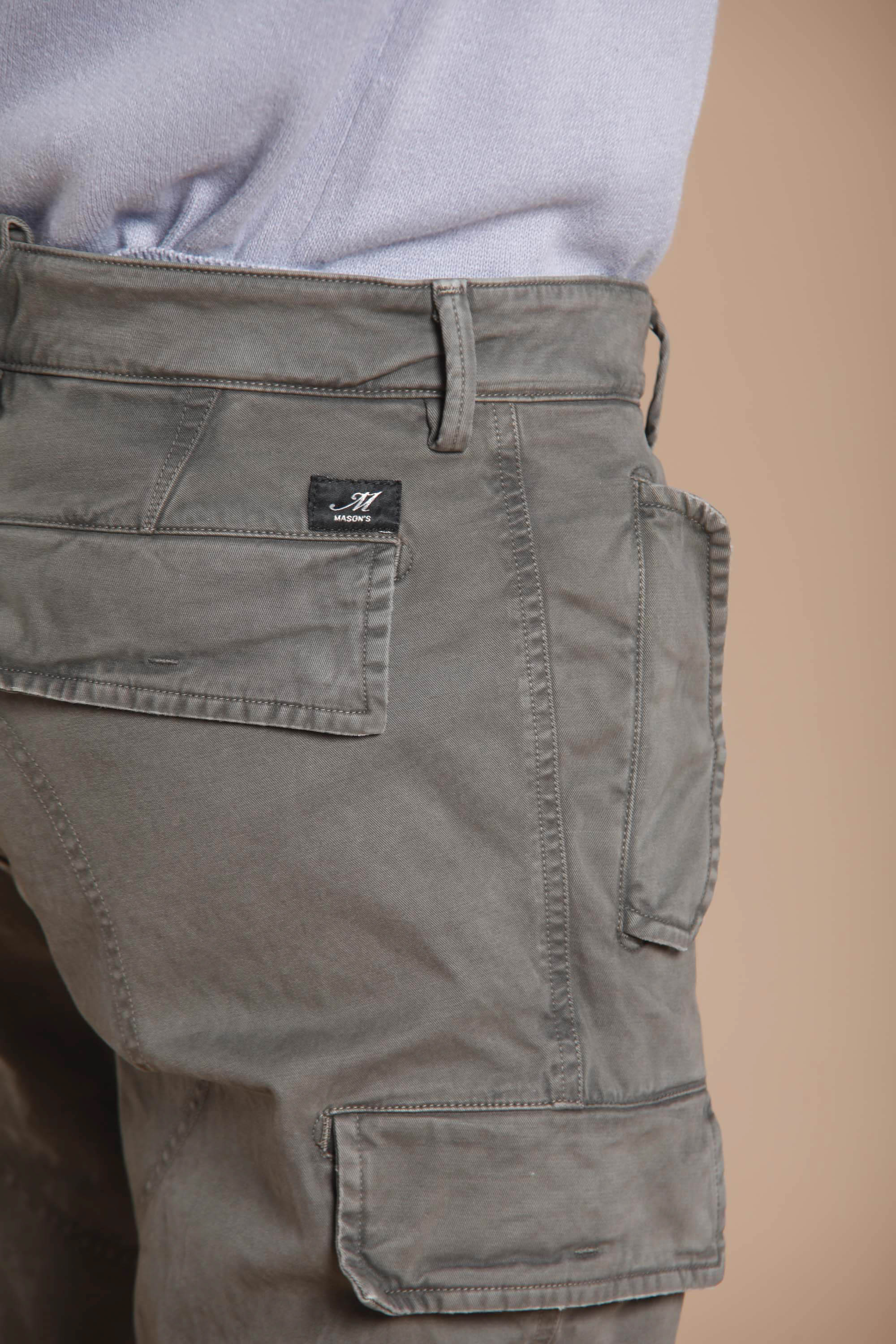 Bolivia pantalone cargo uomo in gabardina regular fit - Image 2