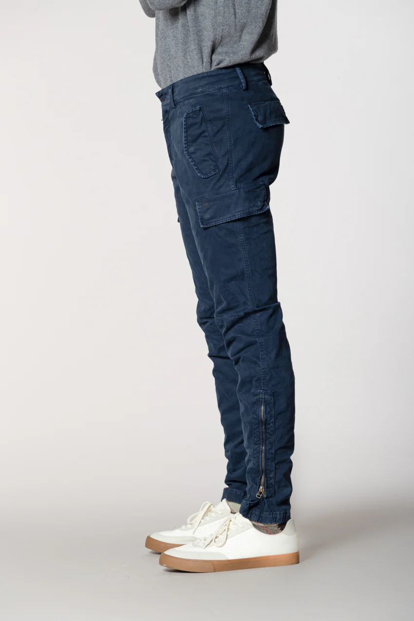 Bolivia pantalone cargo uomo in gabardina regular fit - Image 4