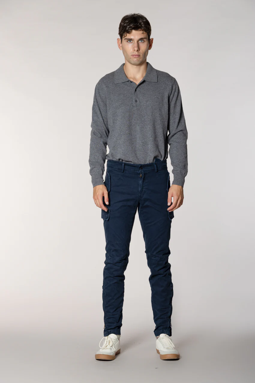 Bolivia pantalone cargo uomo in gabardina regular fit - Image 6