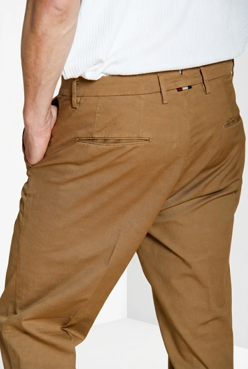 Boston pantalone chino uomo in cavallery stretch relaxed fit - Image 2