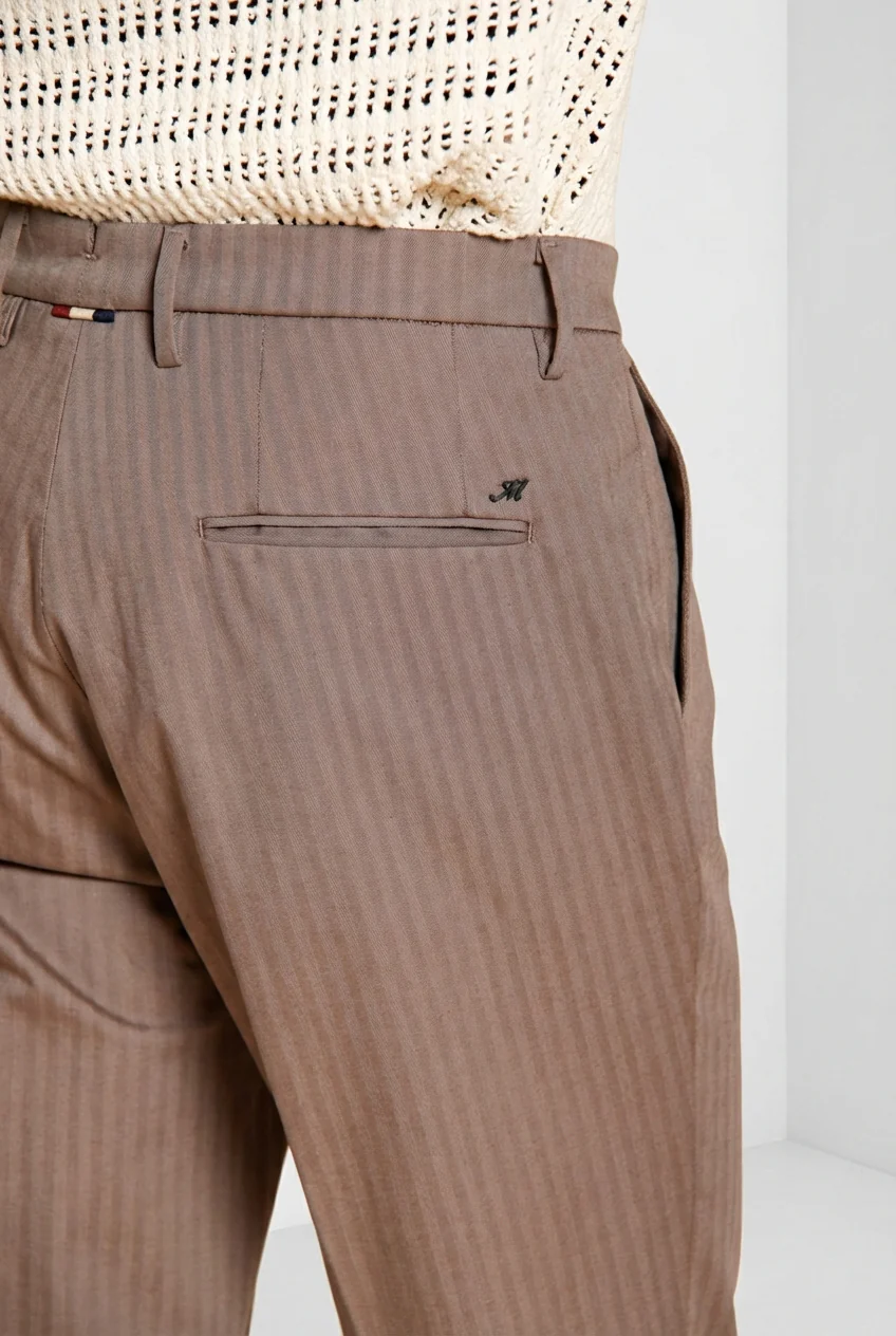 Boston pantalone chino uomo in resca tinto filo stretch relaxed fit - Image 3
