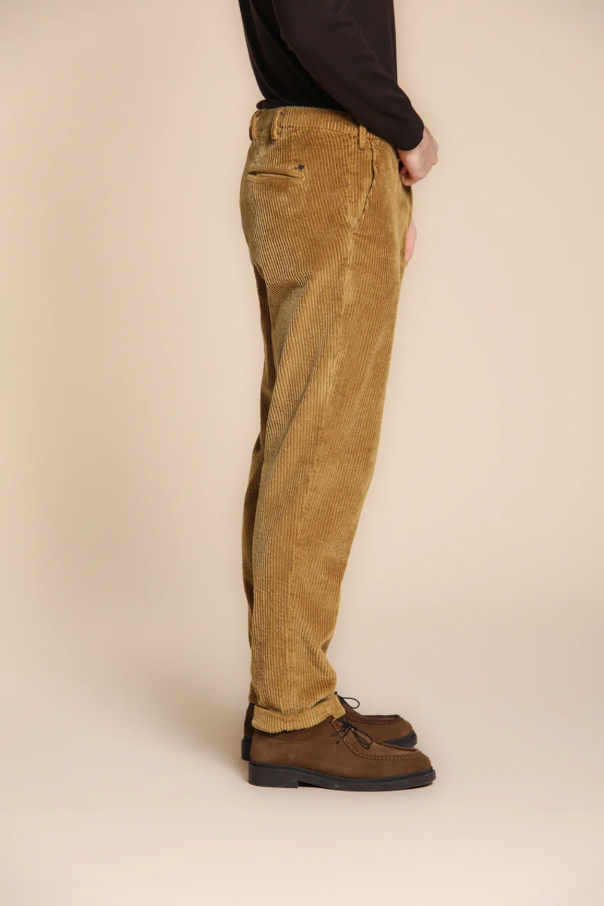 Boston pantalone chino uomo in velluto costa larga relaxed fit - Image 5