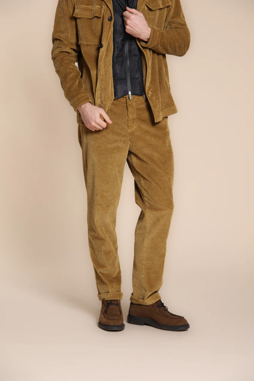 Boston pantalone chino uomo in velluto costa larga relaxed fit - Image 7