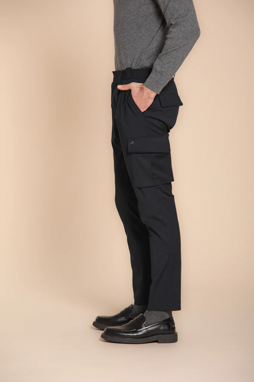 Chile 2 Pinces pantalone cargo in lana regular fit - Image 4