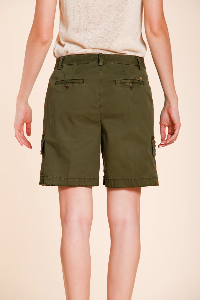 Chile bermuda cargo donna in twill leggero stretch slim fit - Image 5