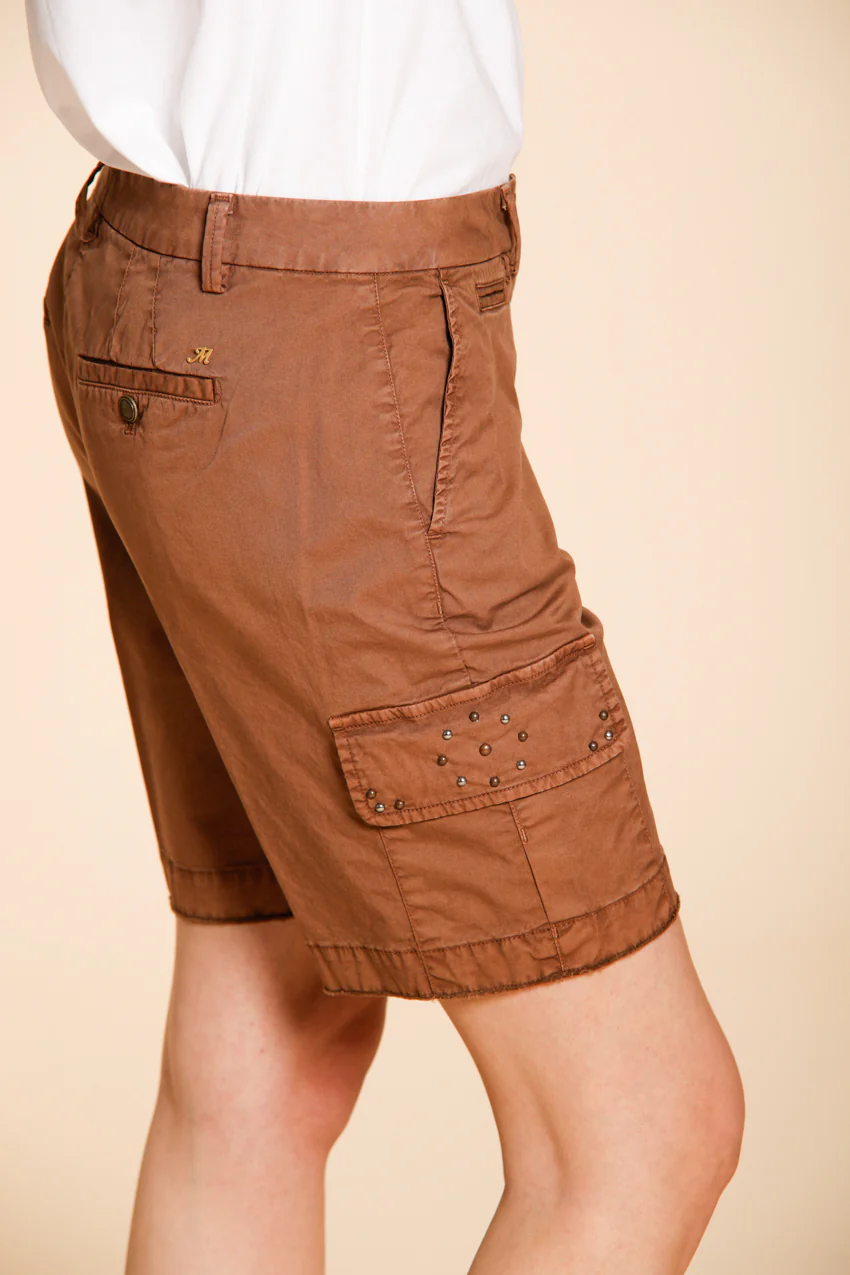 Chile bermuda cargo donna in twill leggero stretch slim fit - Image 2