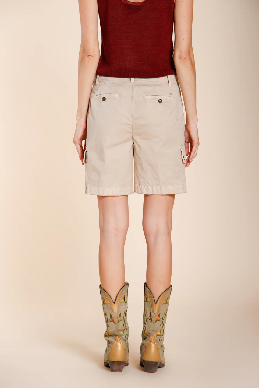 Chile bermuda cargo donna in twill leggero stretch slim fit - Image 5