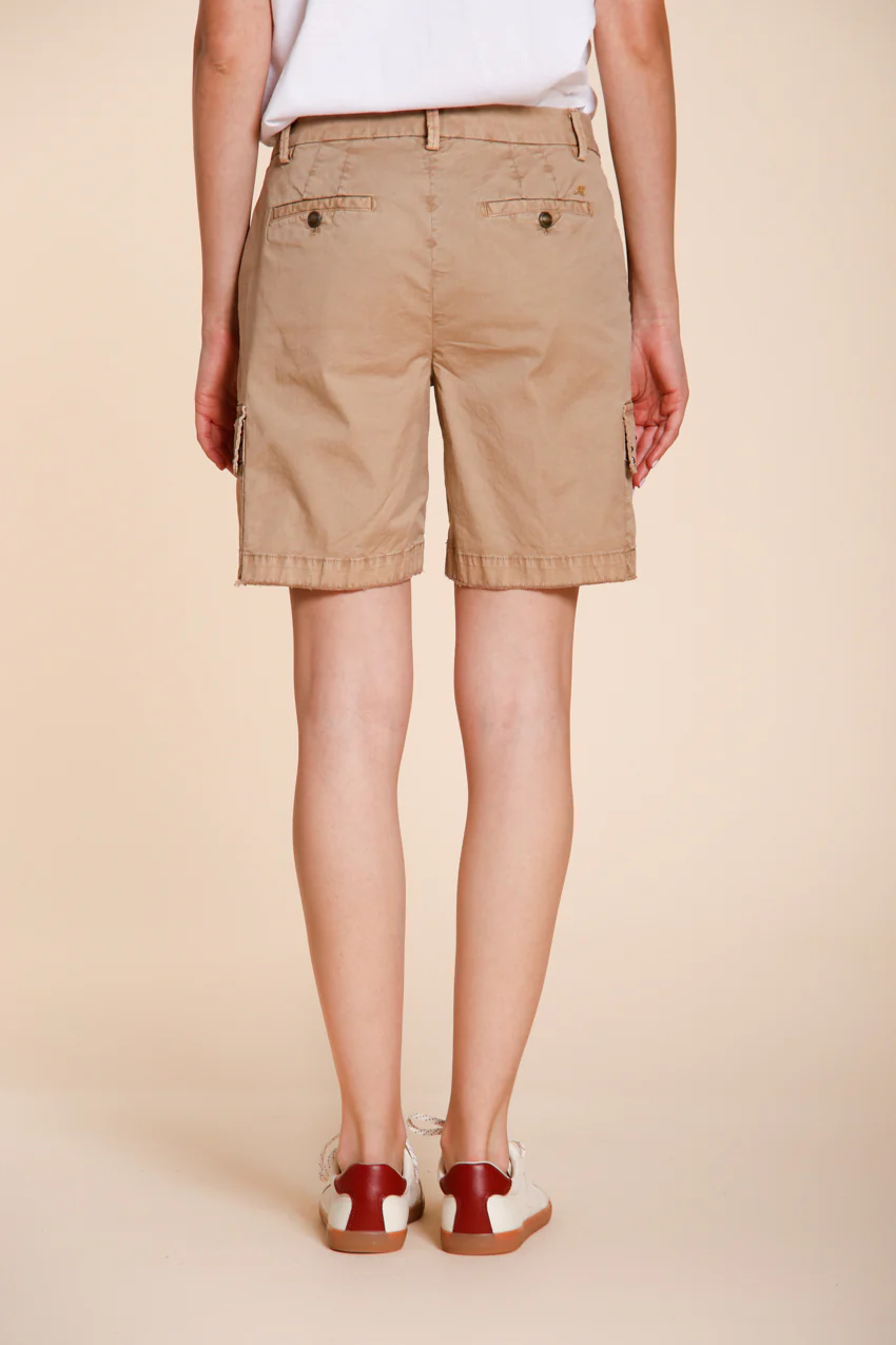 Chile bermuda cargo donna in twill leggero stretch slim fit - Image 4
