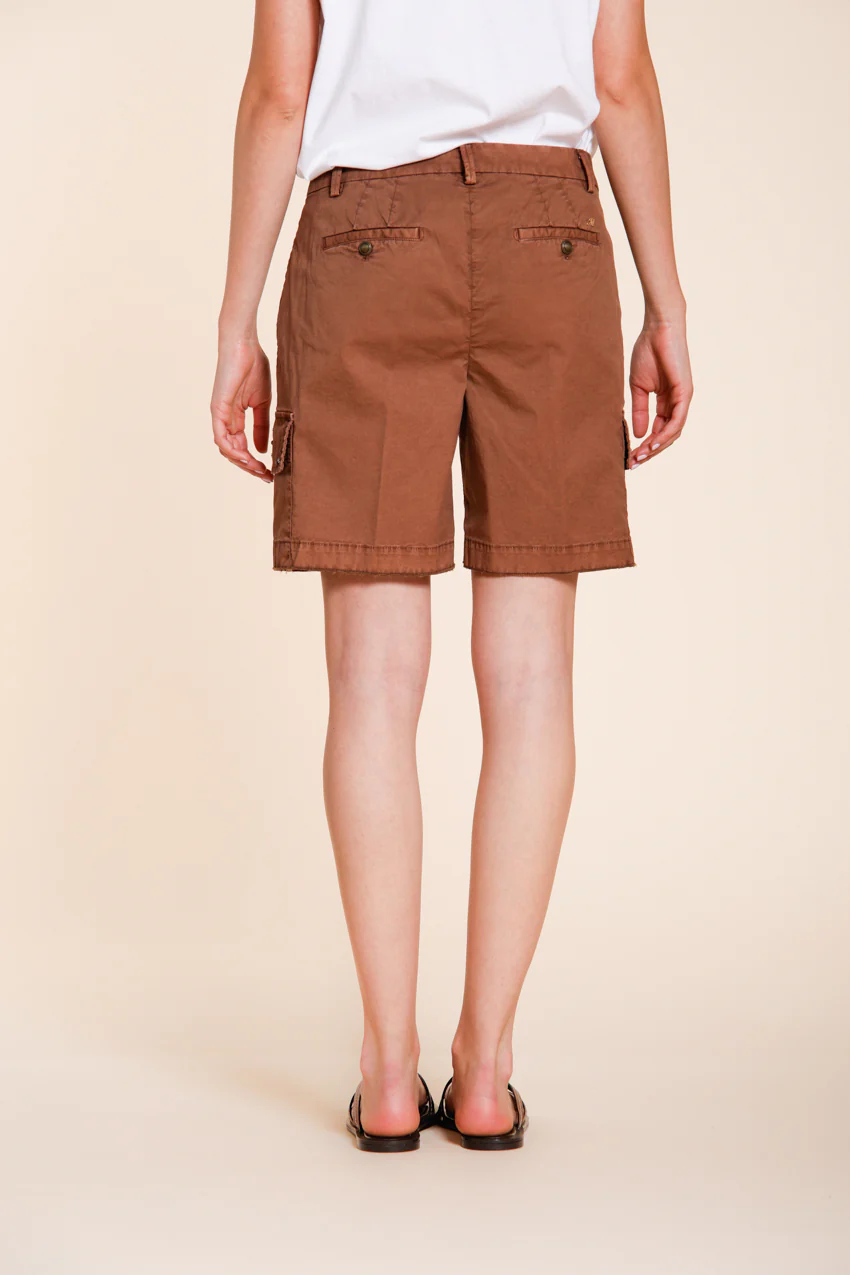 Chile bermuda cargo donna in twill leggero stretch slim fit - Image 4
