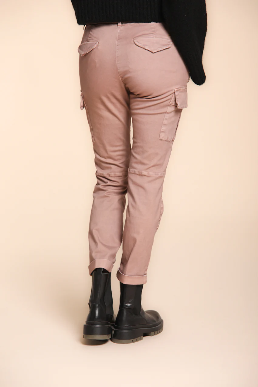 Chile City pantalone cargo donna in raso slim fit - Image 4