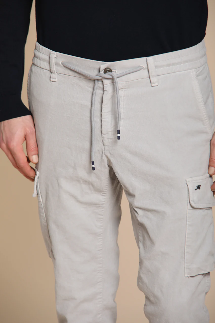 Chile Jogger pantalone cargo uomo in velluto 1500 righe extra slim fit - Image 2