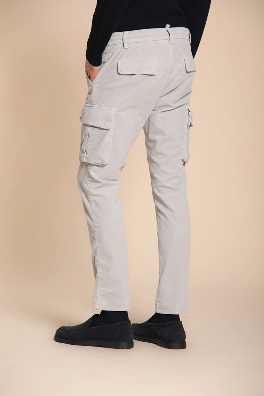 Chile Jogger pantalone cargo uomo in velluto 1500 righe extra slim fit - Image 4