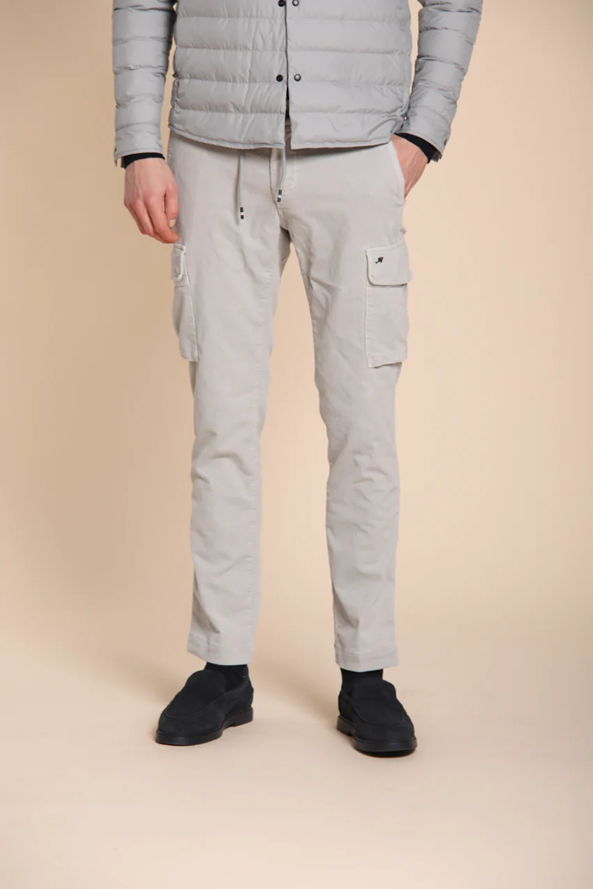 Chile Jogger pantalone cargo uomo in velluto 1500 righe extra slim fit - Image 5