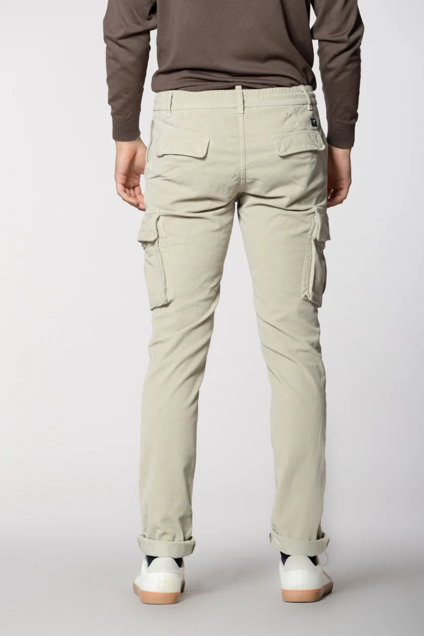 Chile Jogger pantalone cargo uomo in velluto 1500 righe extra slim fit - Image 5