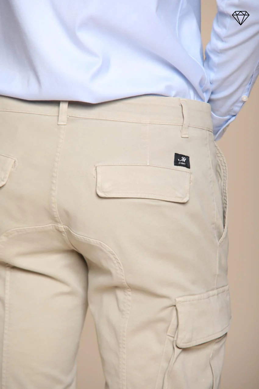 Chile pantalone cargo uomo in gabardina extra slim fit ① - Image 2